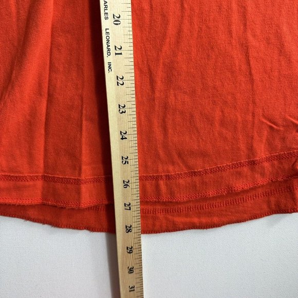 Abercrombie and Fitch Sweater Mens Large Muscle V Neck Orange Long Sleeve Cotton - Picture 9 of 9